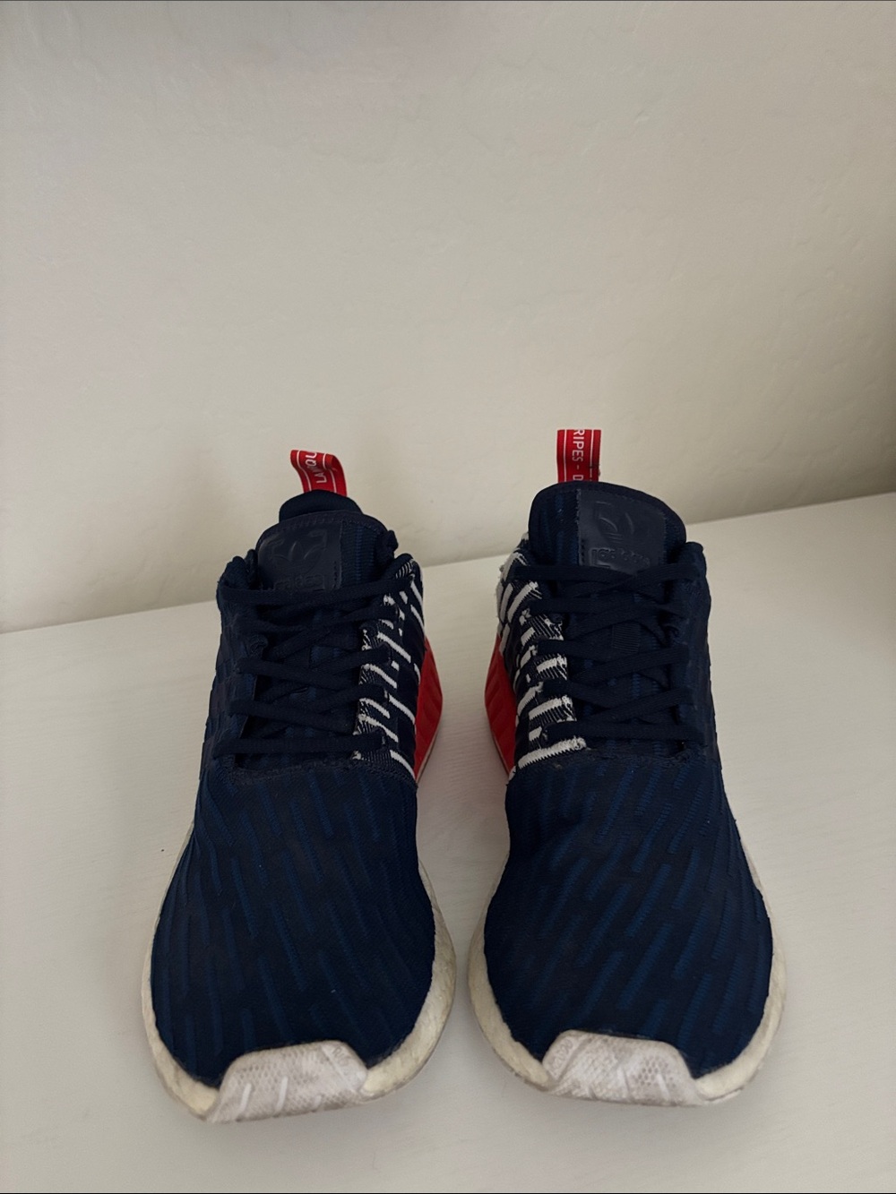adidas Navy and Red Athletic Shoes